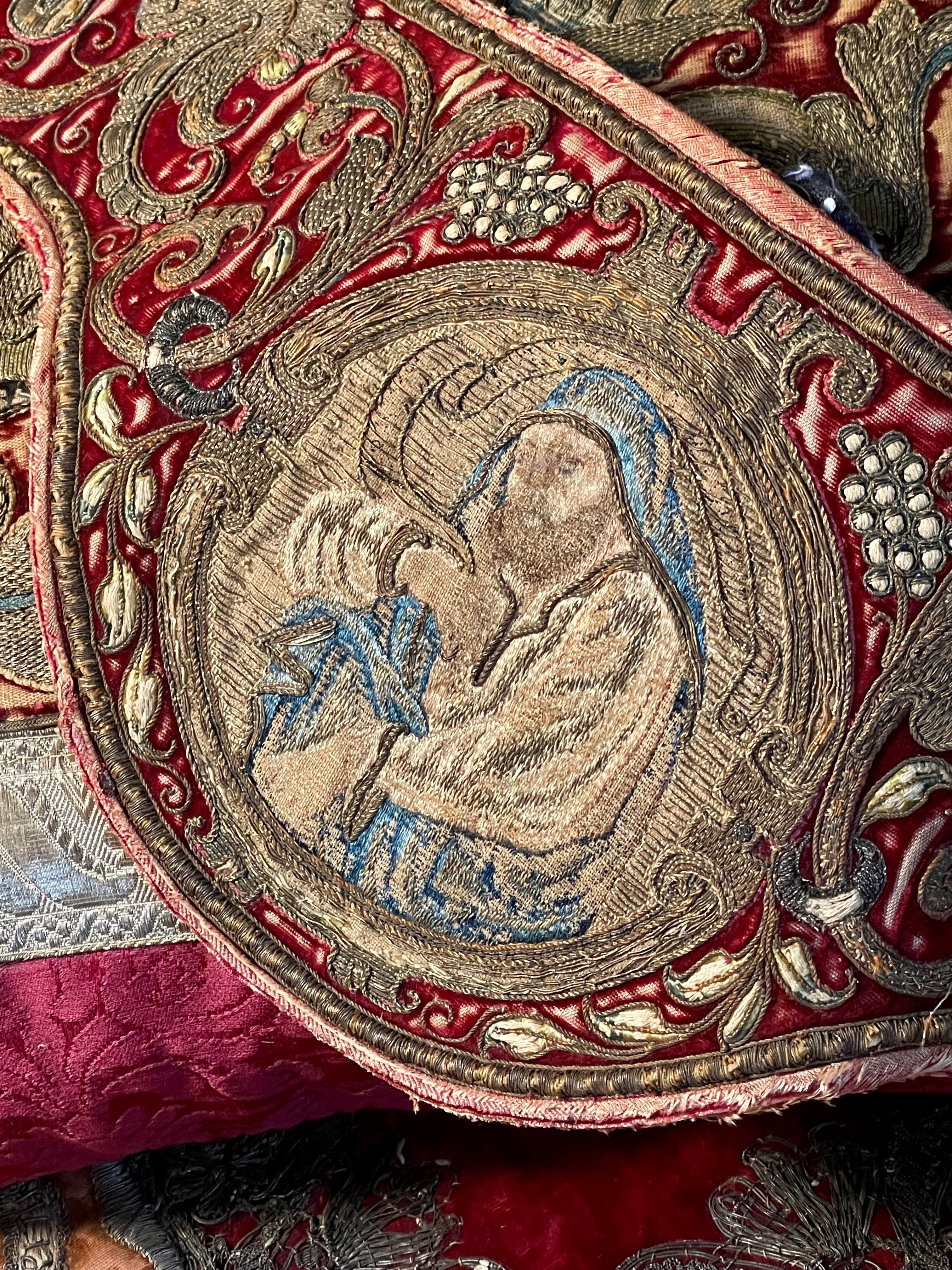 16th Century Embroidery Ecclesiatic Amice Saint