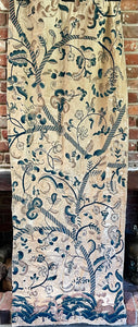 17th Century English Crewel Work Curtain