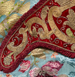 Antique Embroidered Amice Circa 1600