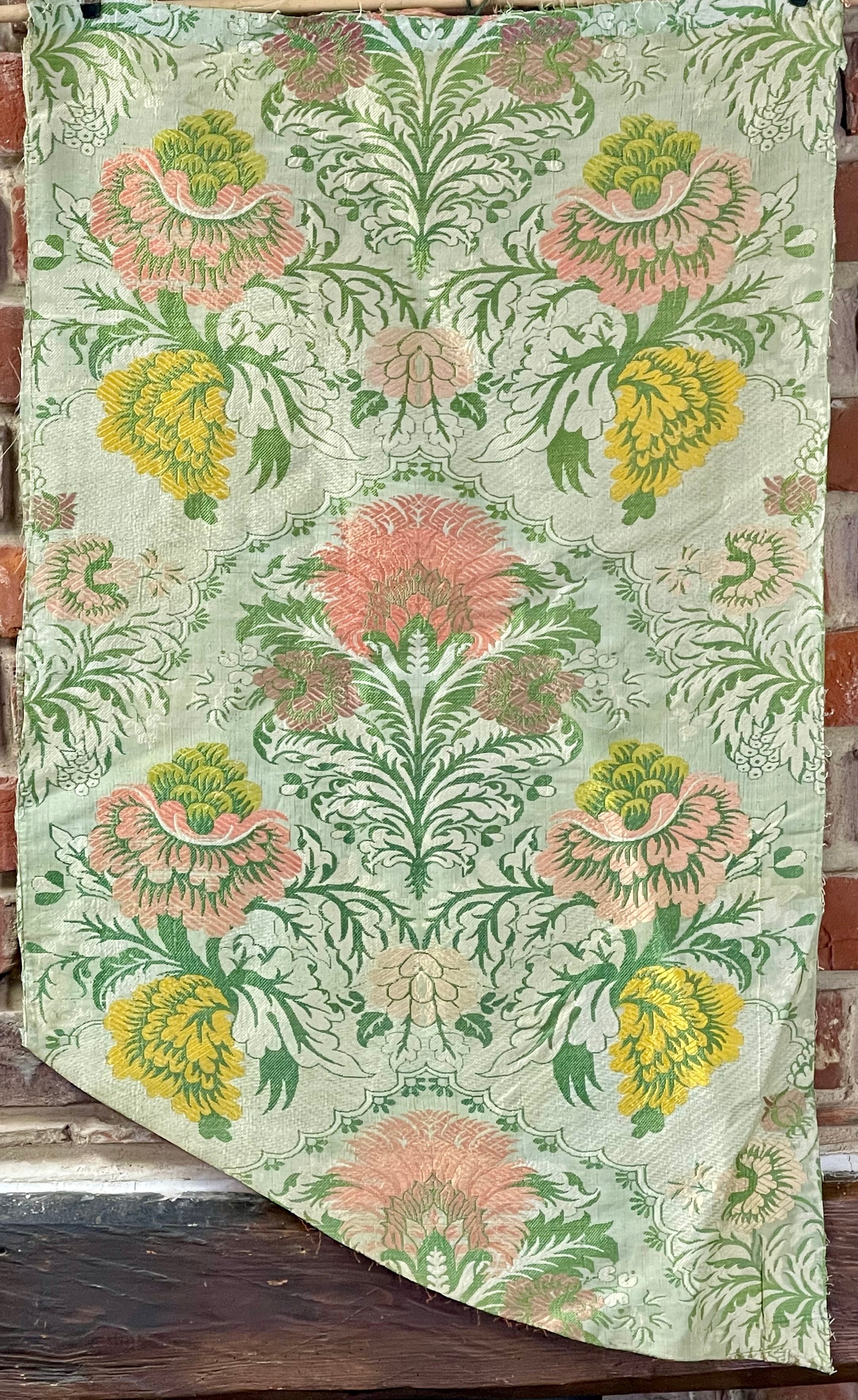 18th Century French Silk Brocade Panel