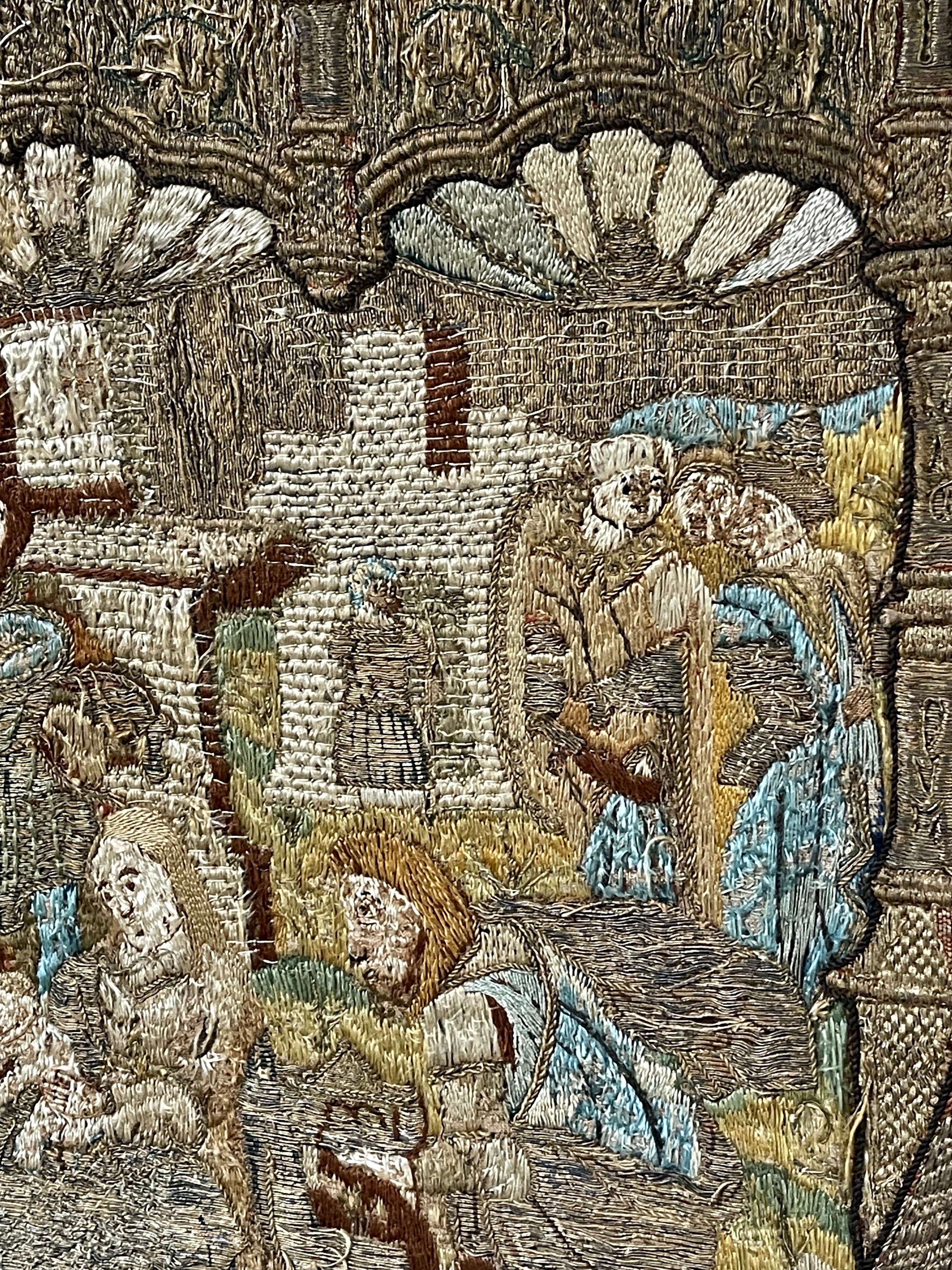 Medieval Needlework Panel Opus Anglicanum