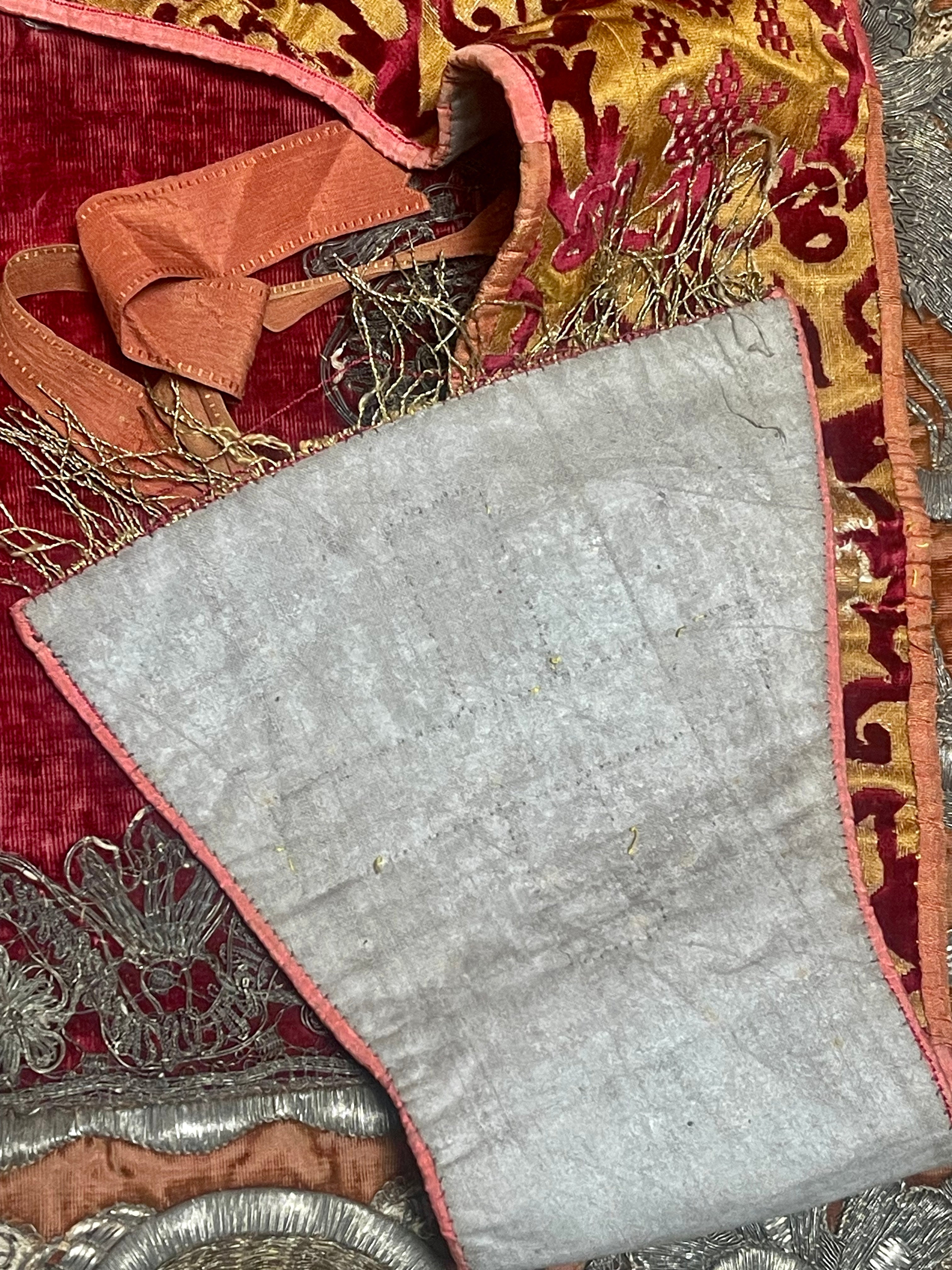 17th Century Silk Velvet Vestment Maniple