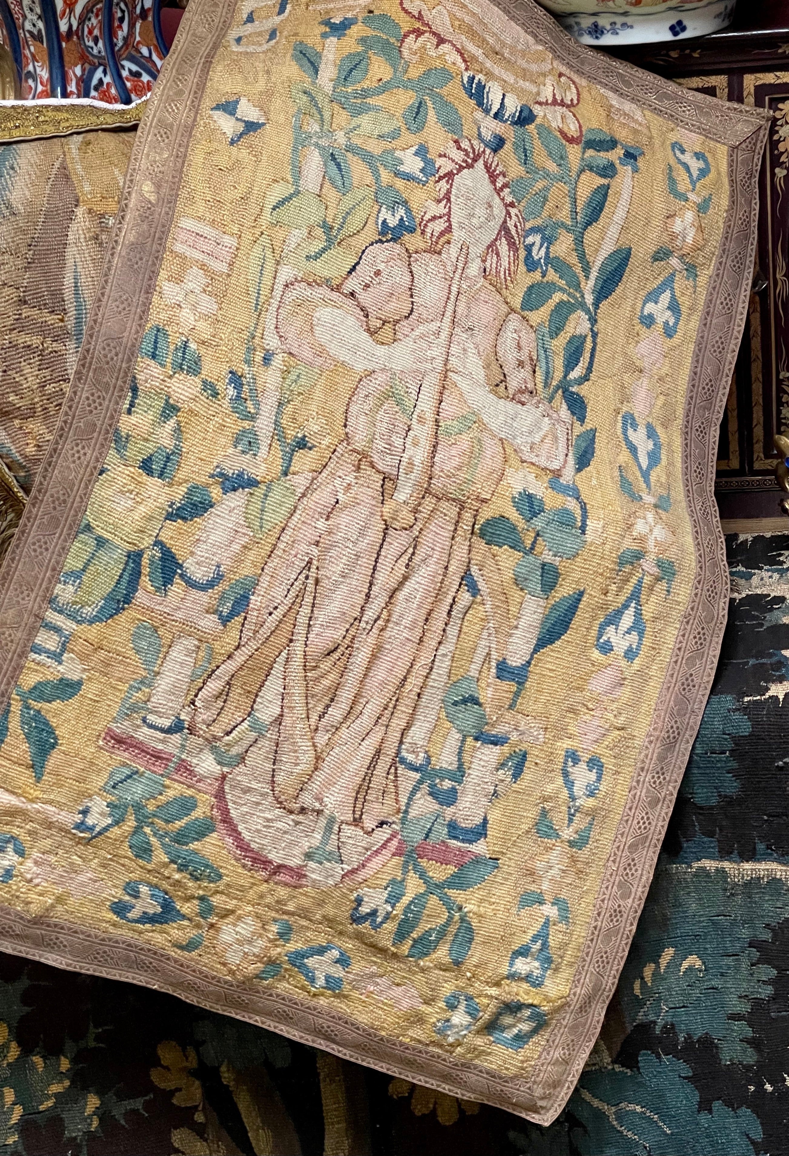 17th Century Flemish Figural Tapestry Panel