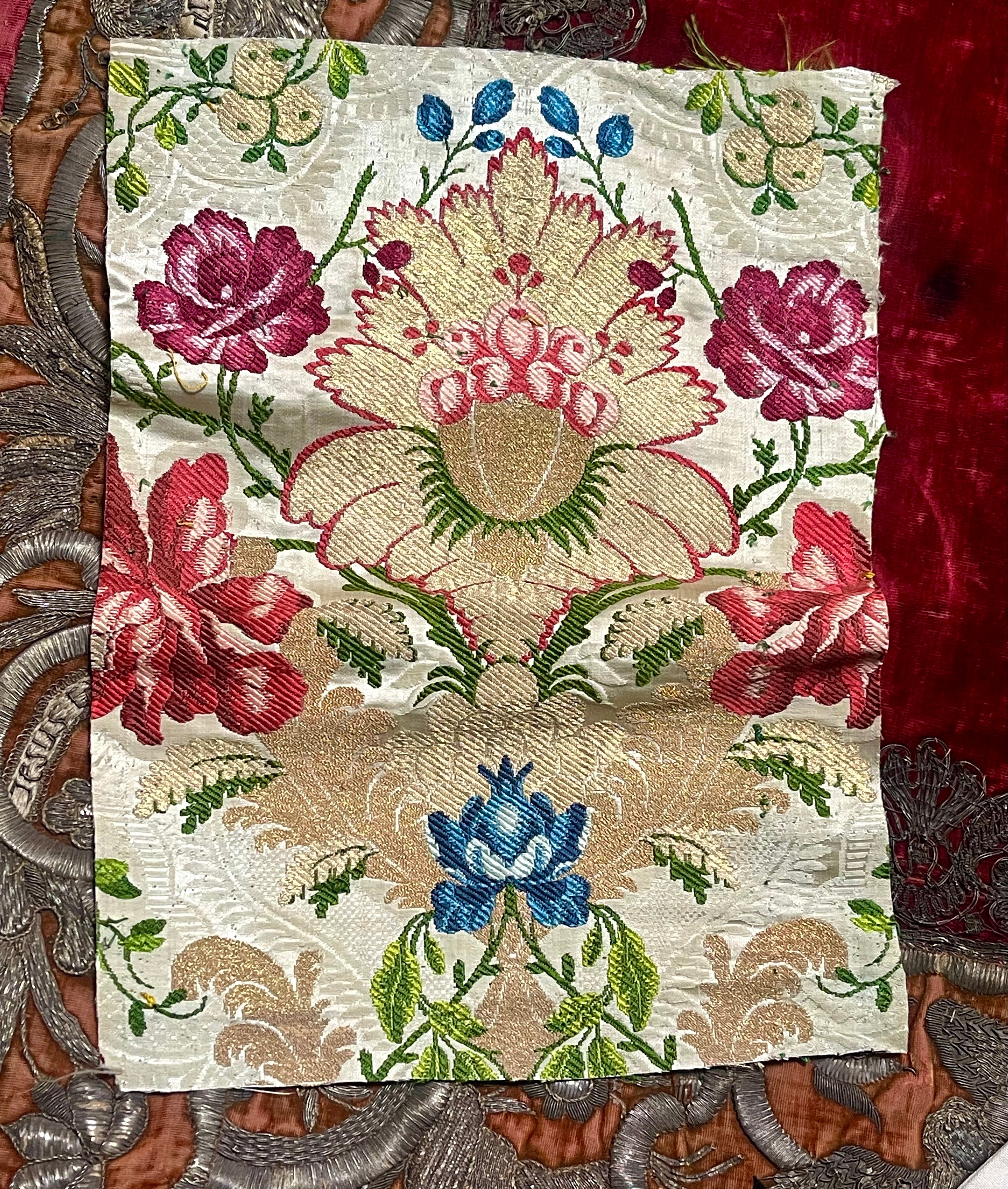 18th Century Lyon Silk Lampas