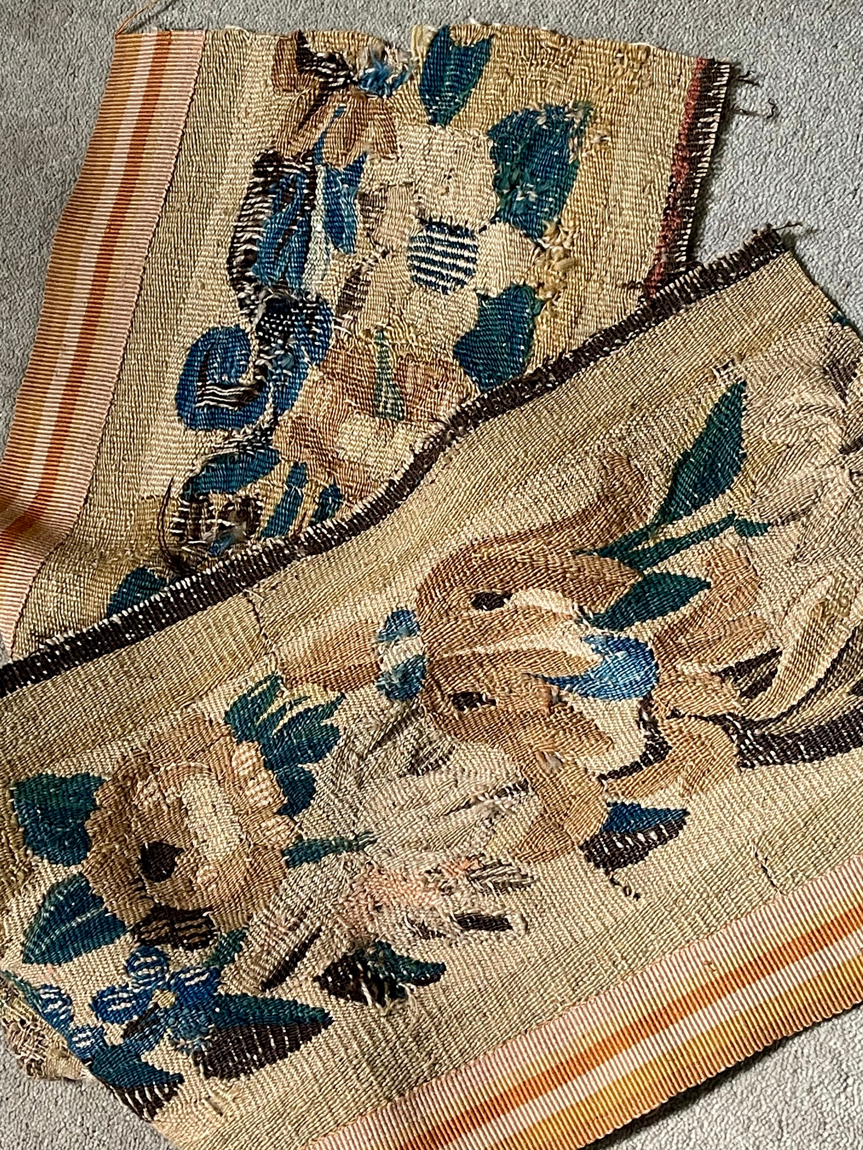17th Century French Aubusson Tapestry Border Panel