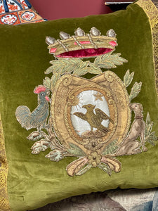 Antique Coat of Arms Pillow