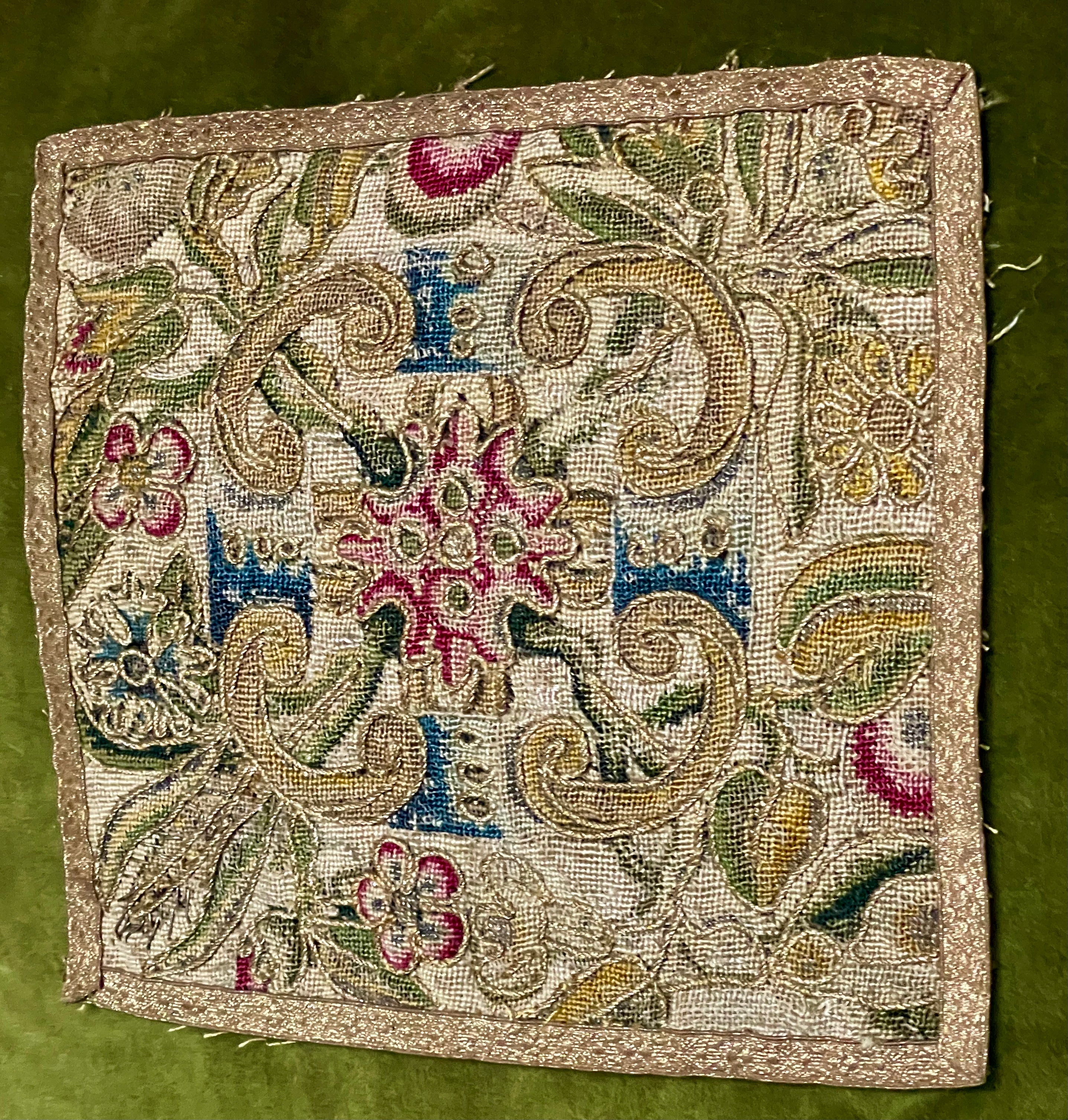 17th Century Needlework Panel