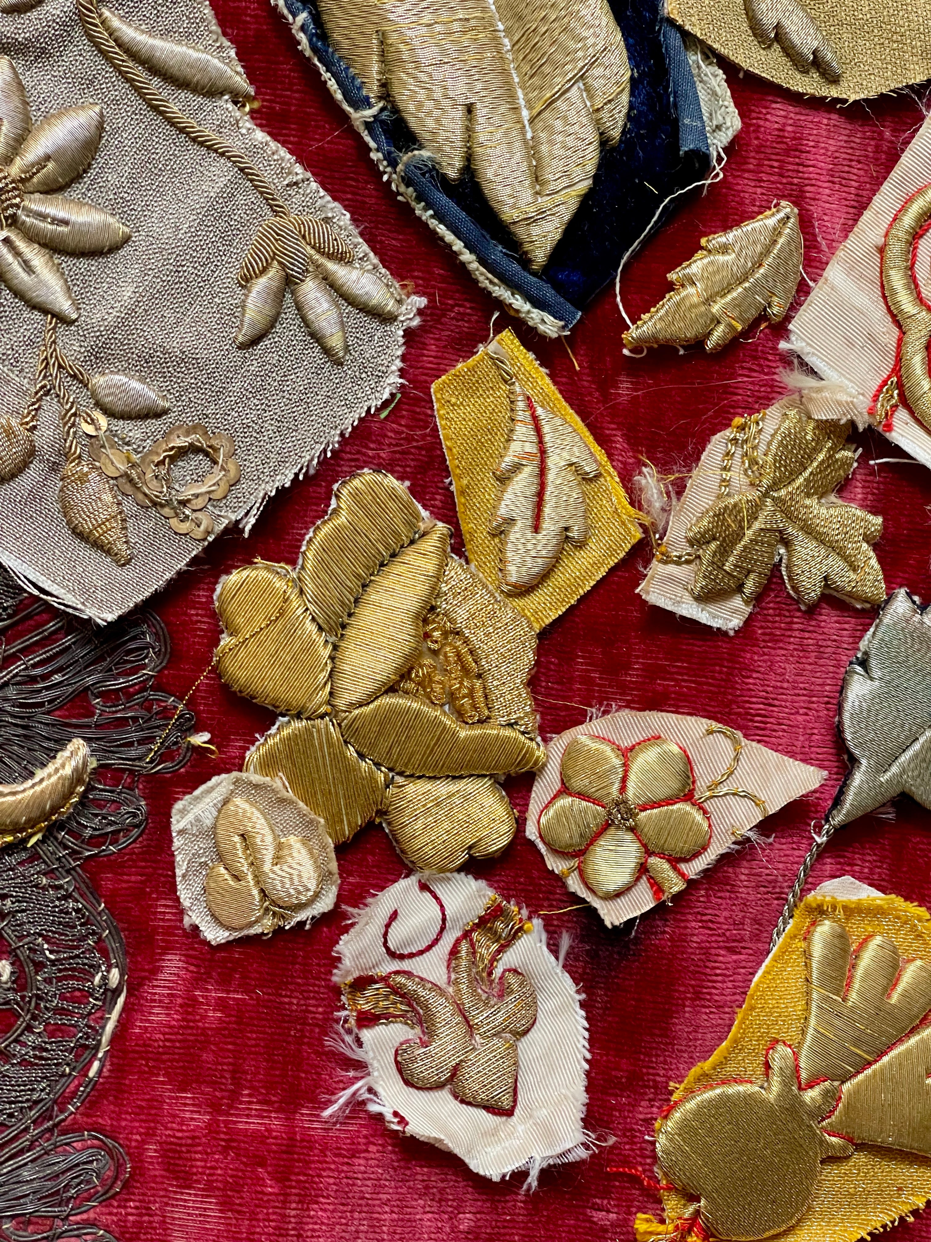 Antique Gold Silver Metallic Applique Project Group