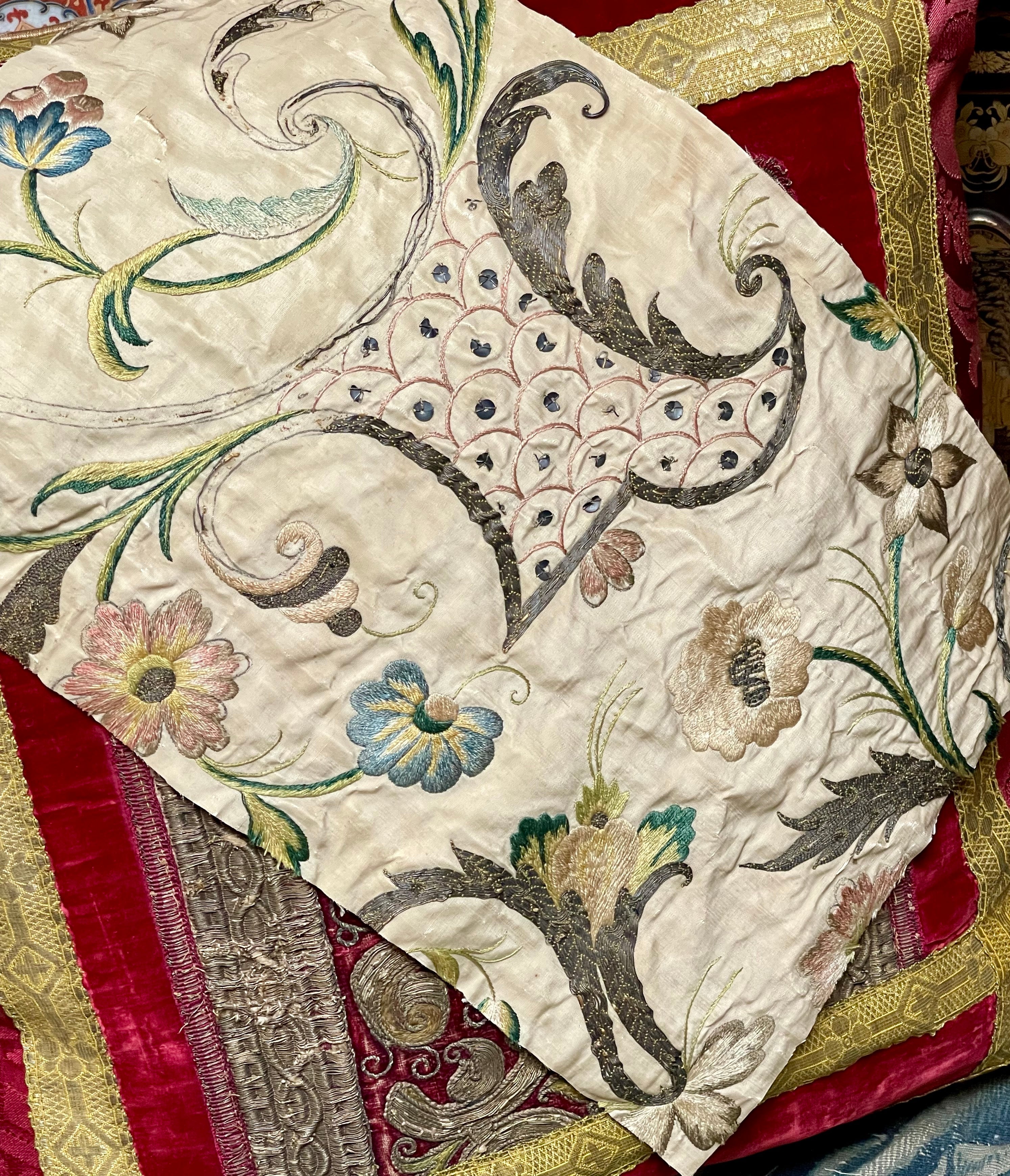 17th Century Embroidery Panel