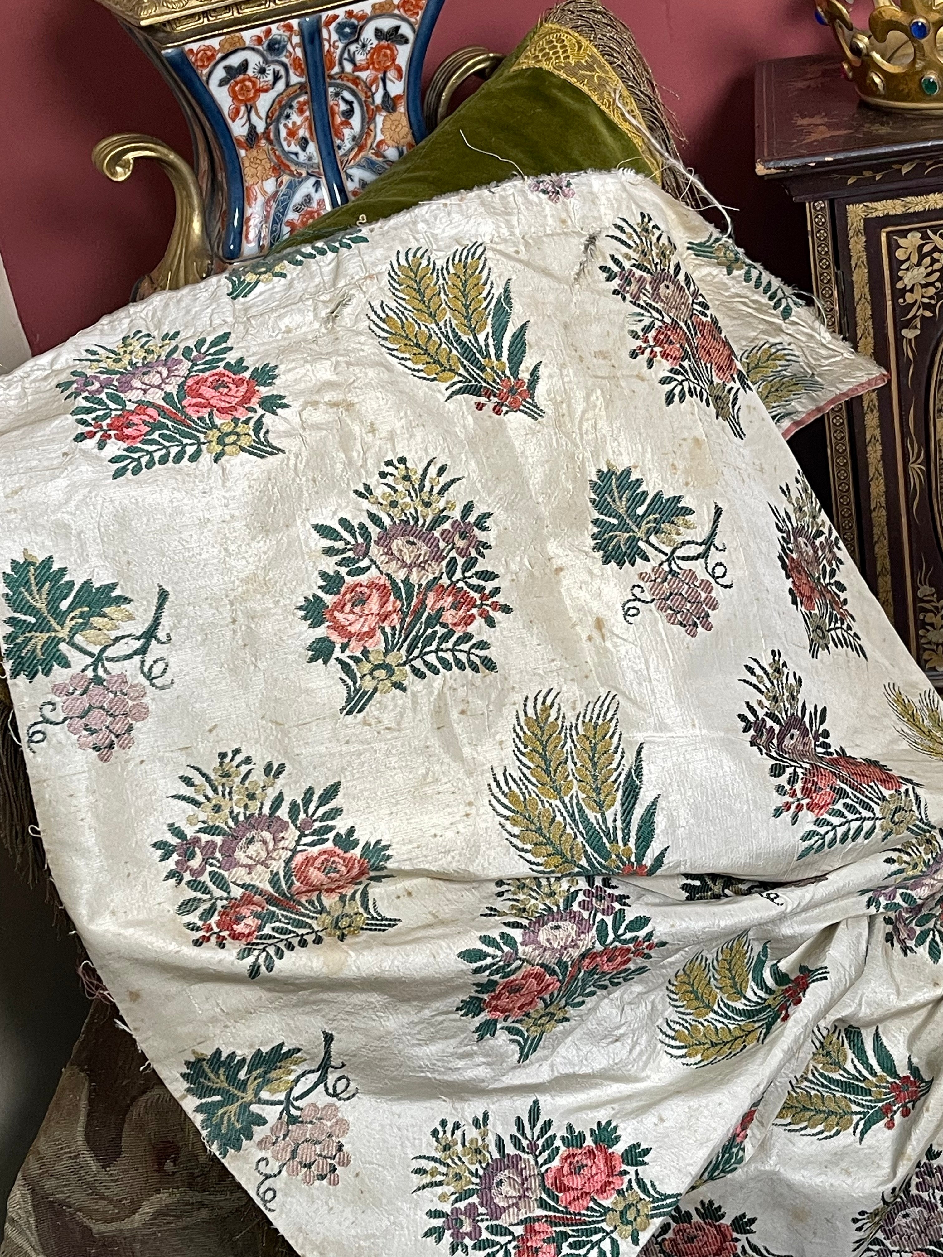 18th Century French Silk Brocade