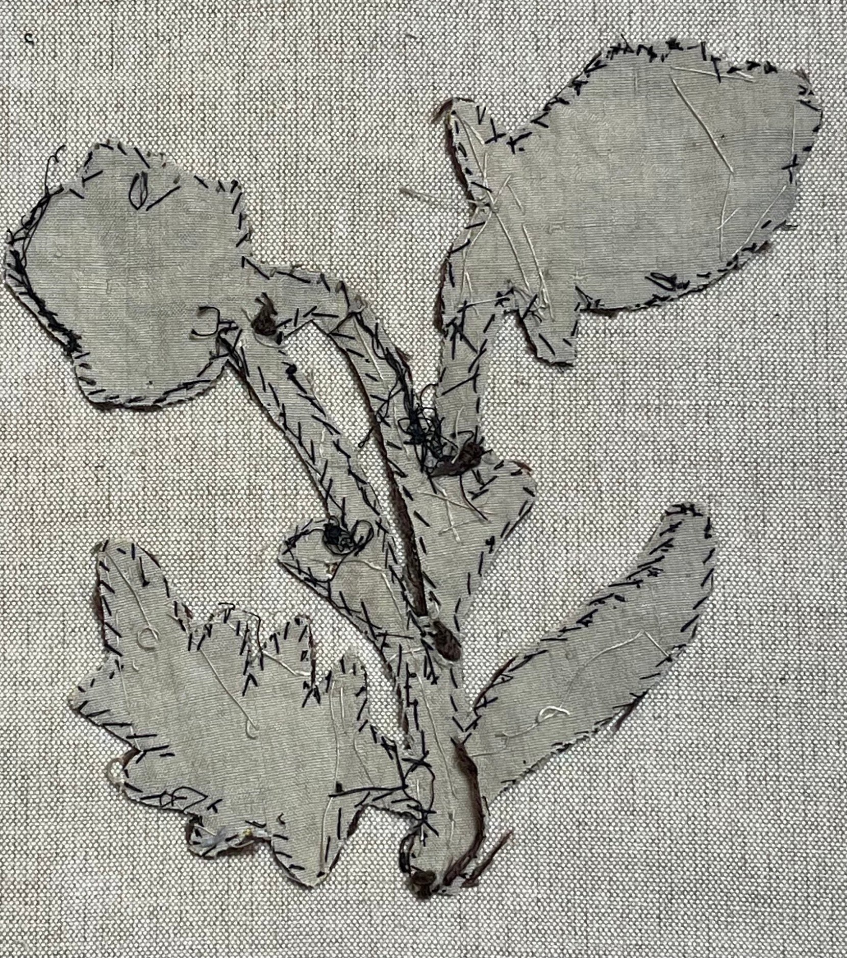 17th Century Jacobean Needlework Slip Artichoke