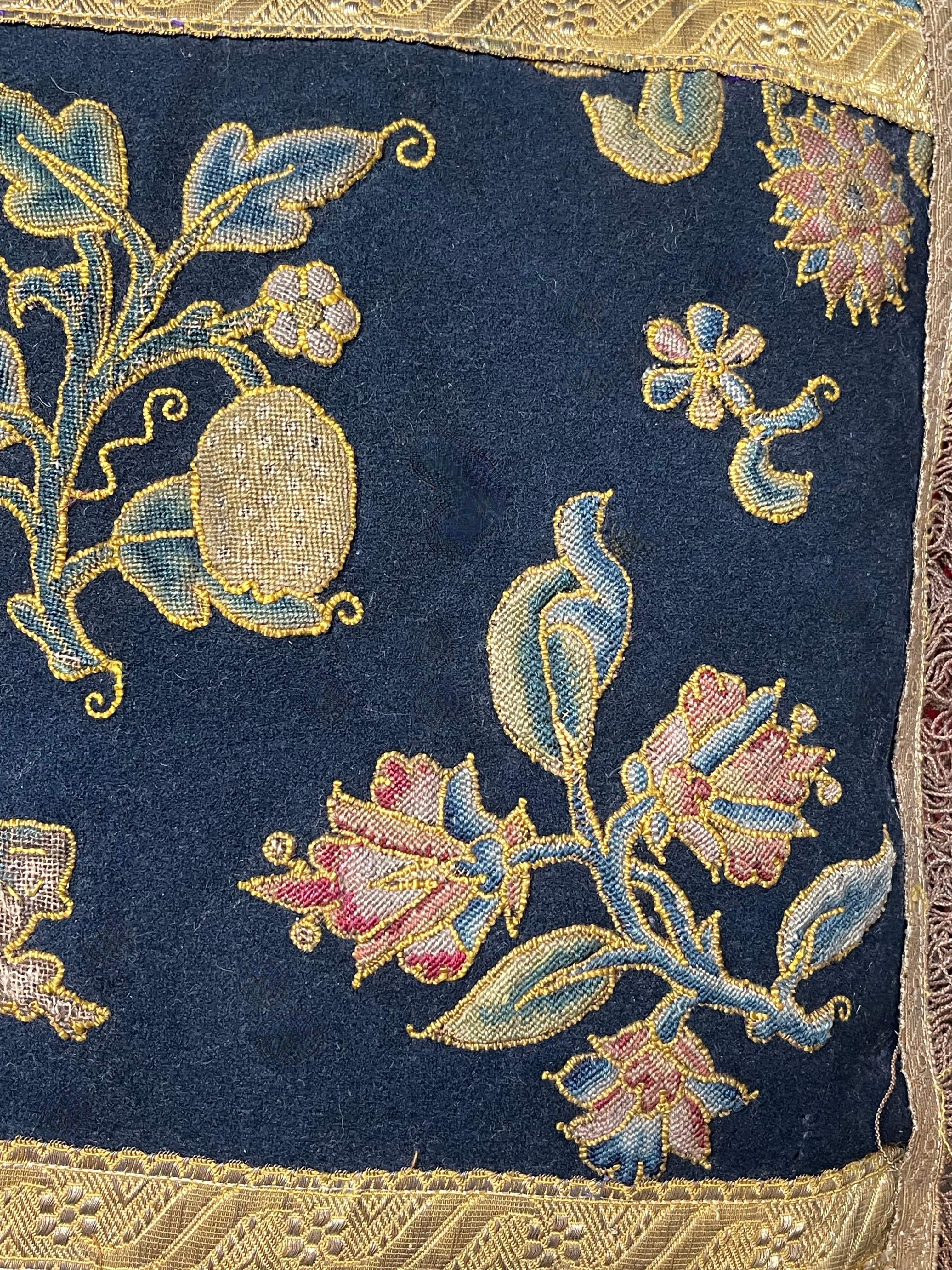 RESERVED FOR S   Antique Pillow 16th Century English Needlework Slips