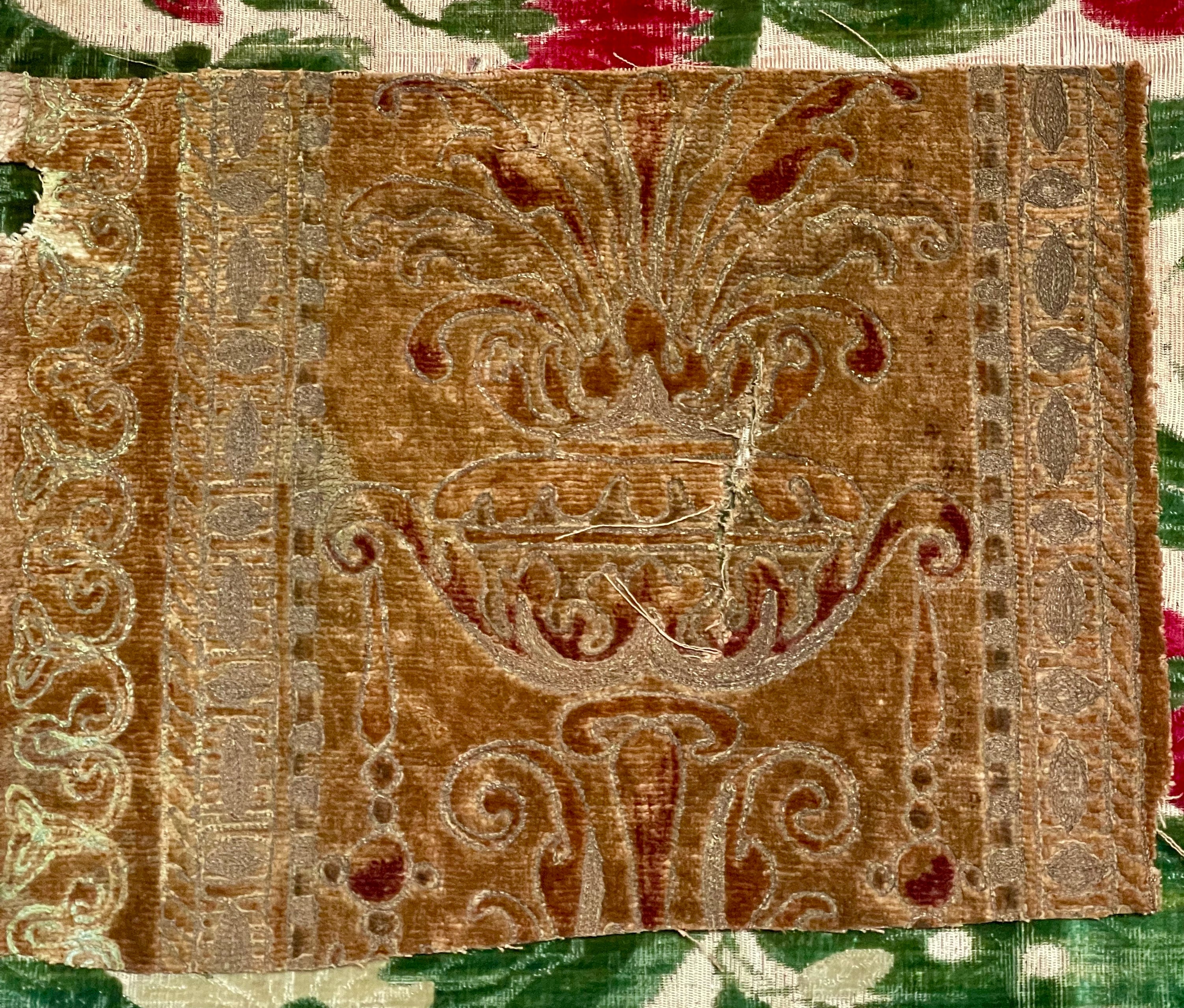 18th Century Velvet Fragment