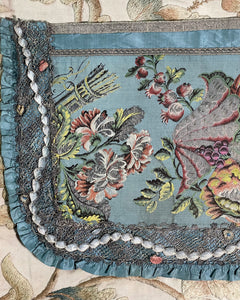 18th Century French Lyon Silk Lambrequin