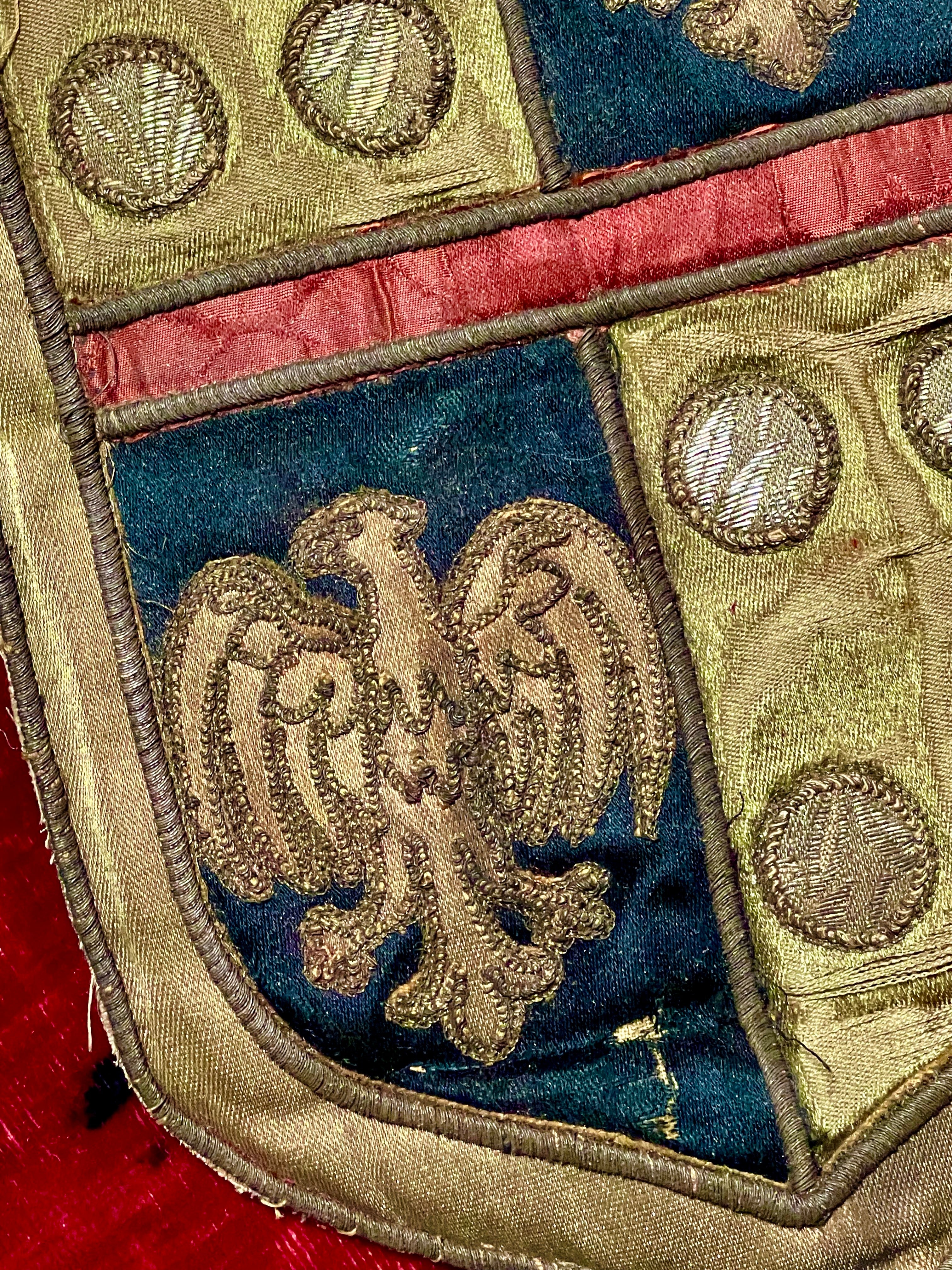 18th Century Embroidered Coat of Arms