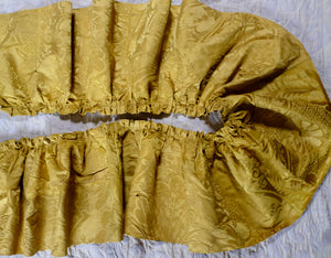 Antique Silk Pelmet Bed Valance