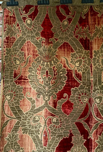 Antique Italian Medici Design Velvet Cover