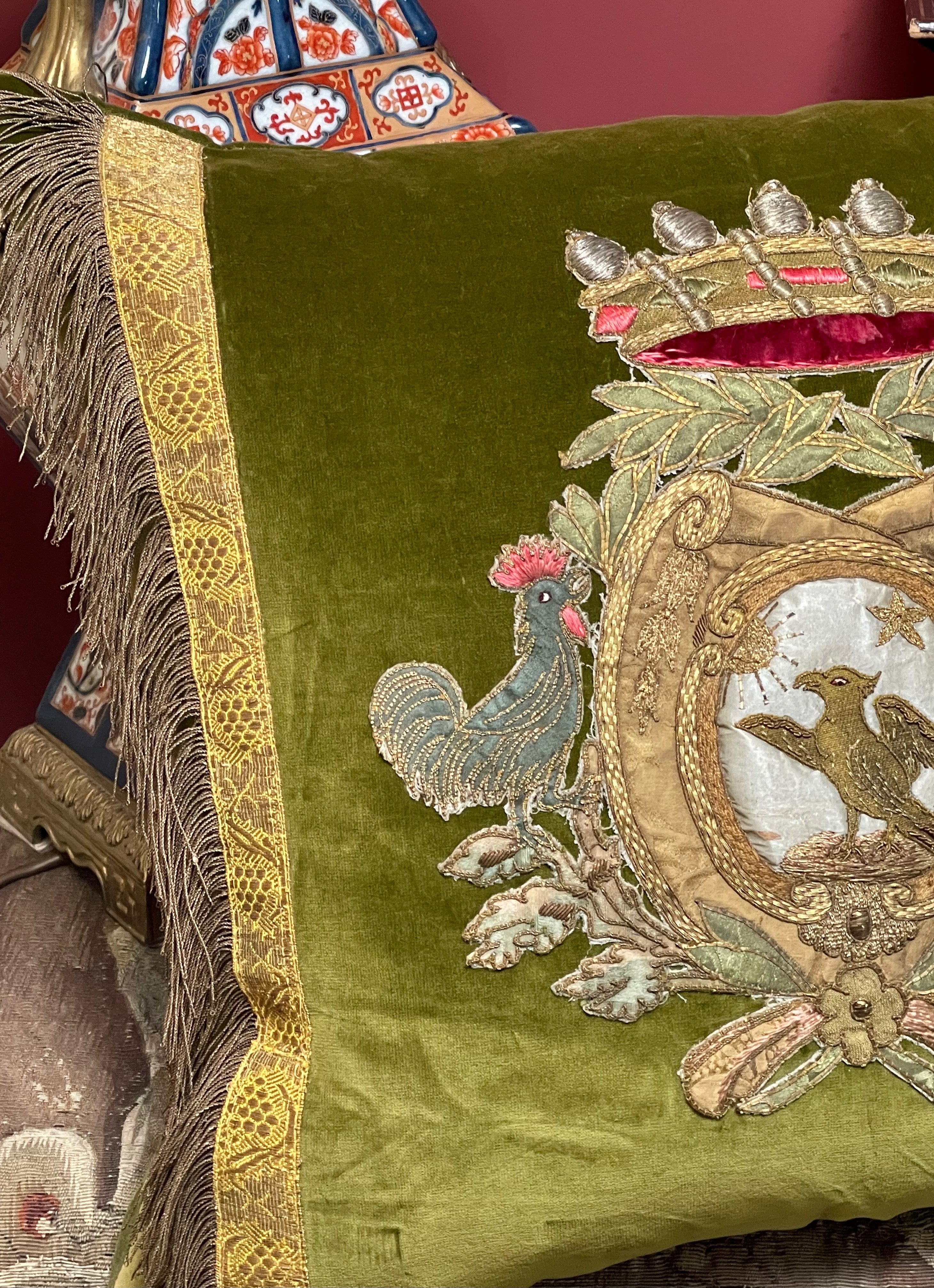 Antique Coat of Arms Pillow