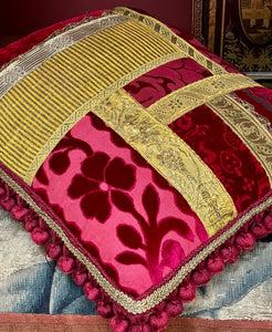 Bevilacqua Soprarizzo Silk Velvet Cushion