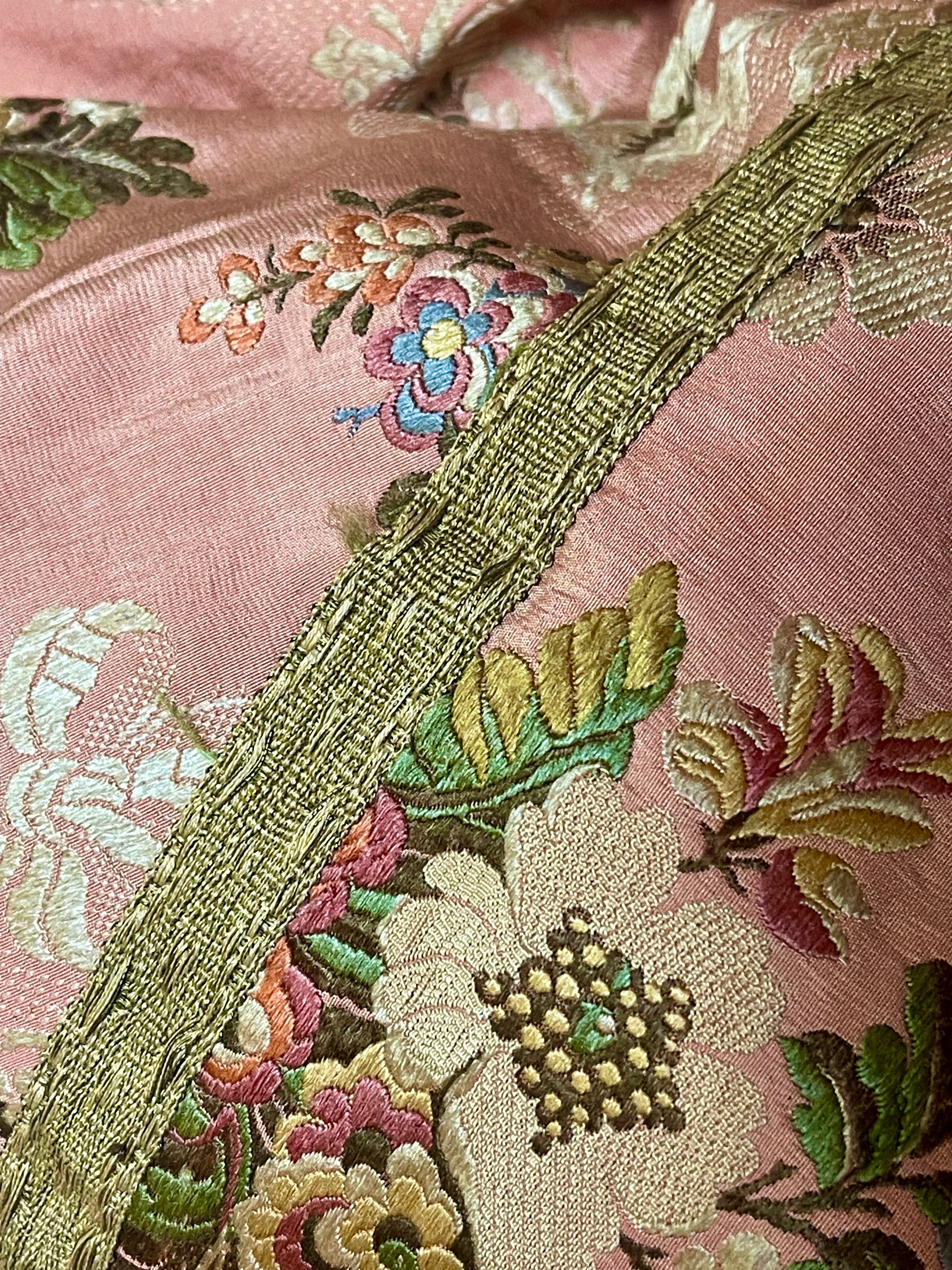 Antique French Lyon Silk Brocade Circa 1800