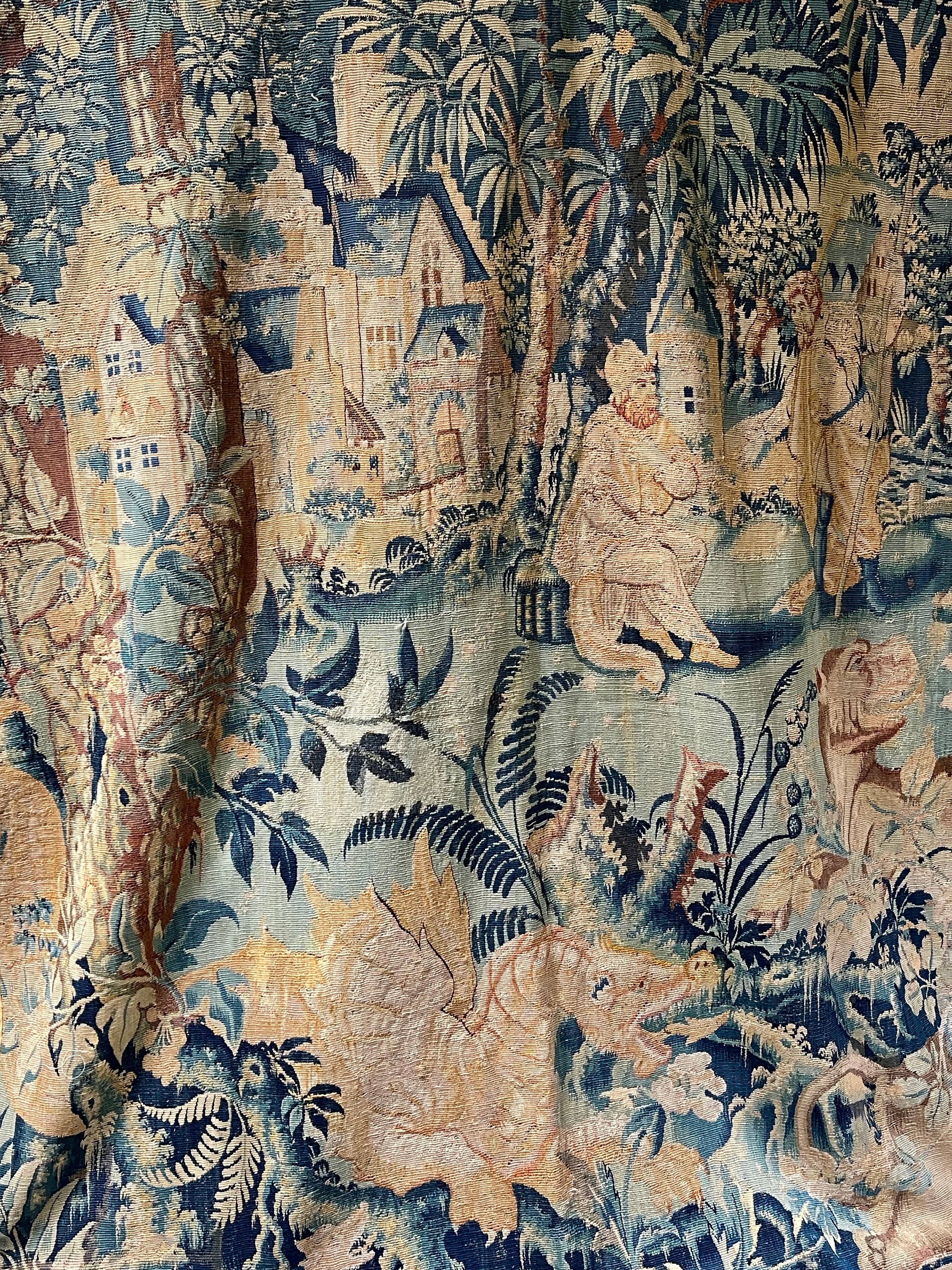 17th Century Flemish Tapestry  DRAGONS