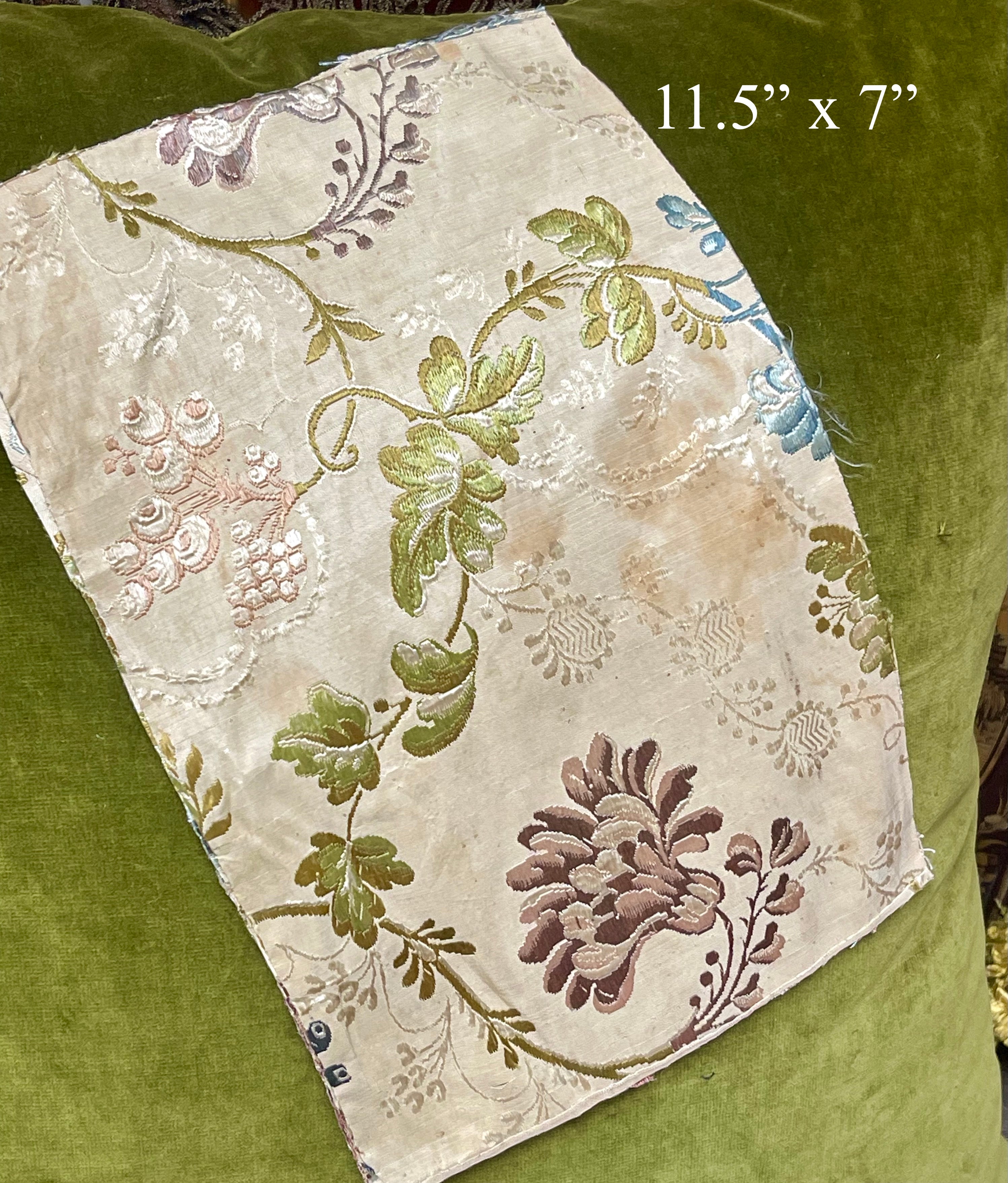 18th Century English Spitalfields Silk Costume Panels