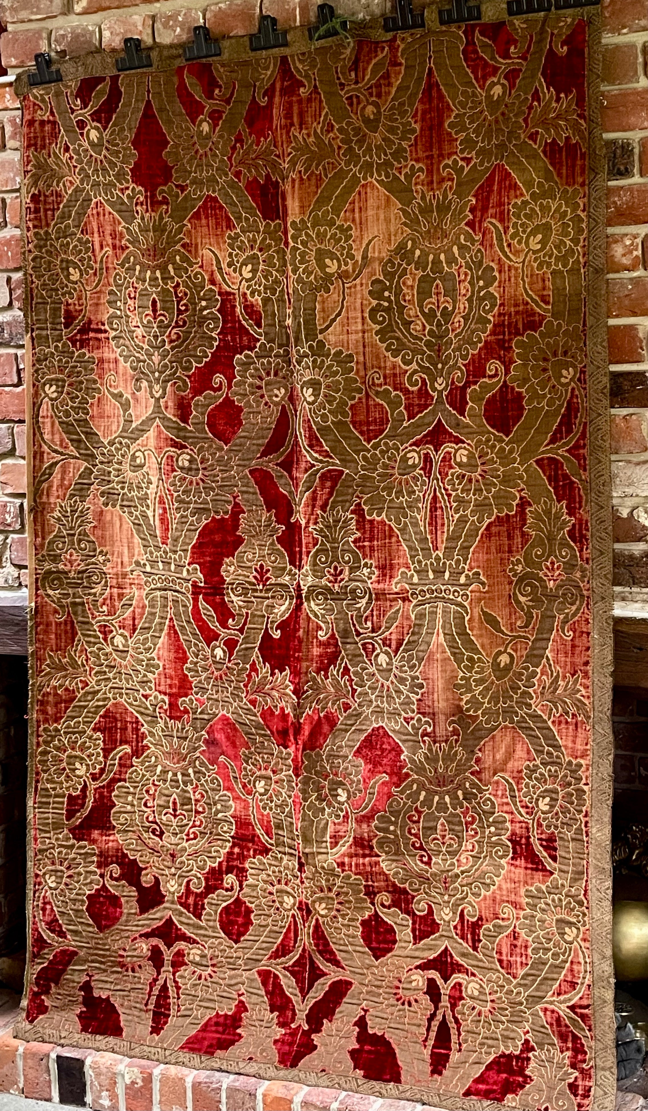 Antique Italian Medici Design Velvet Cover