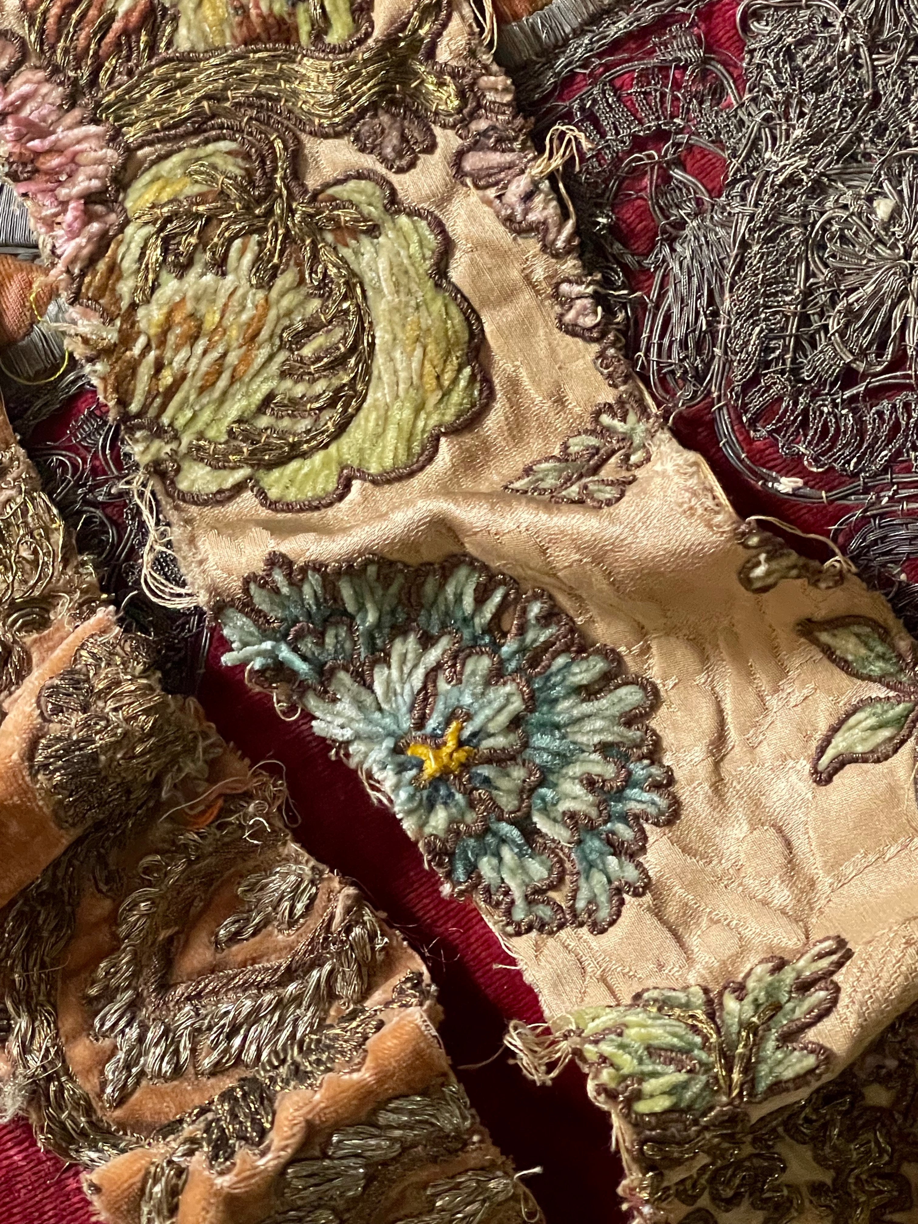Antique Metallic Embridered Silk Velvet Project Group