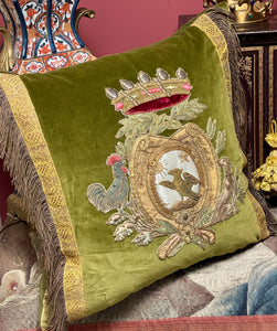 Antique Coat of Arms Pillow