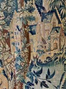 17th Century Flemish Tapestry  DRAGONS