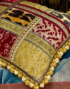 Bespoke Soprarizzo Venetian Silk  Velvet Cushion