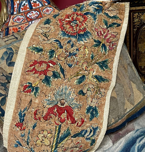 17th Century Needlework Panel