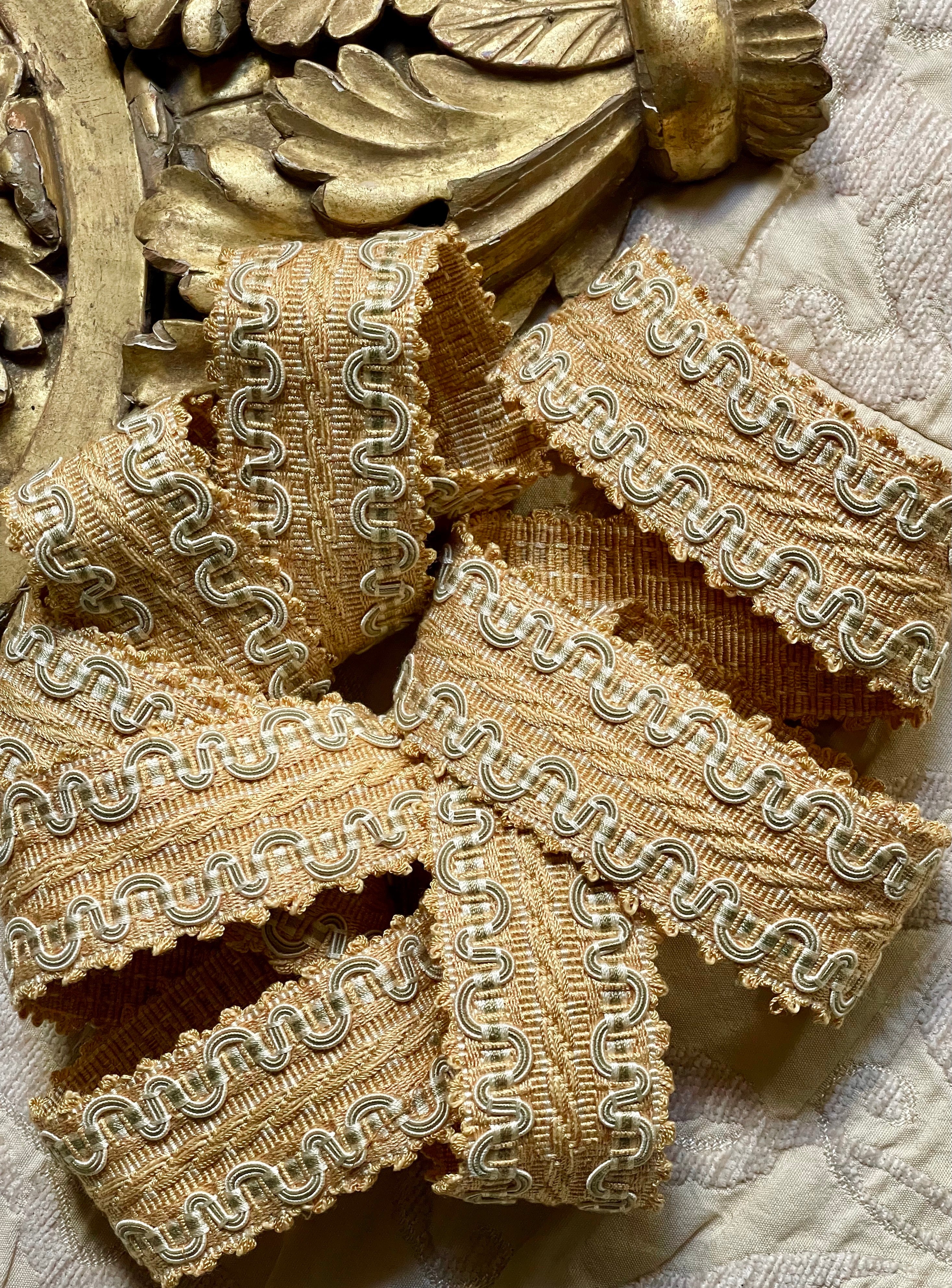 Antique French Silk Wired Braid  2 yards