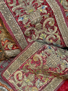Late 16th Early 17th Silk Velvet Embroidered Panel