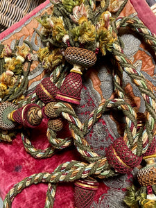 Antique French Chateau Curtain Tiebacks