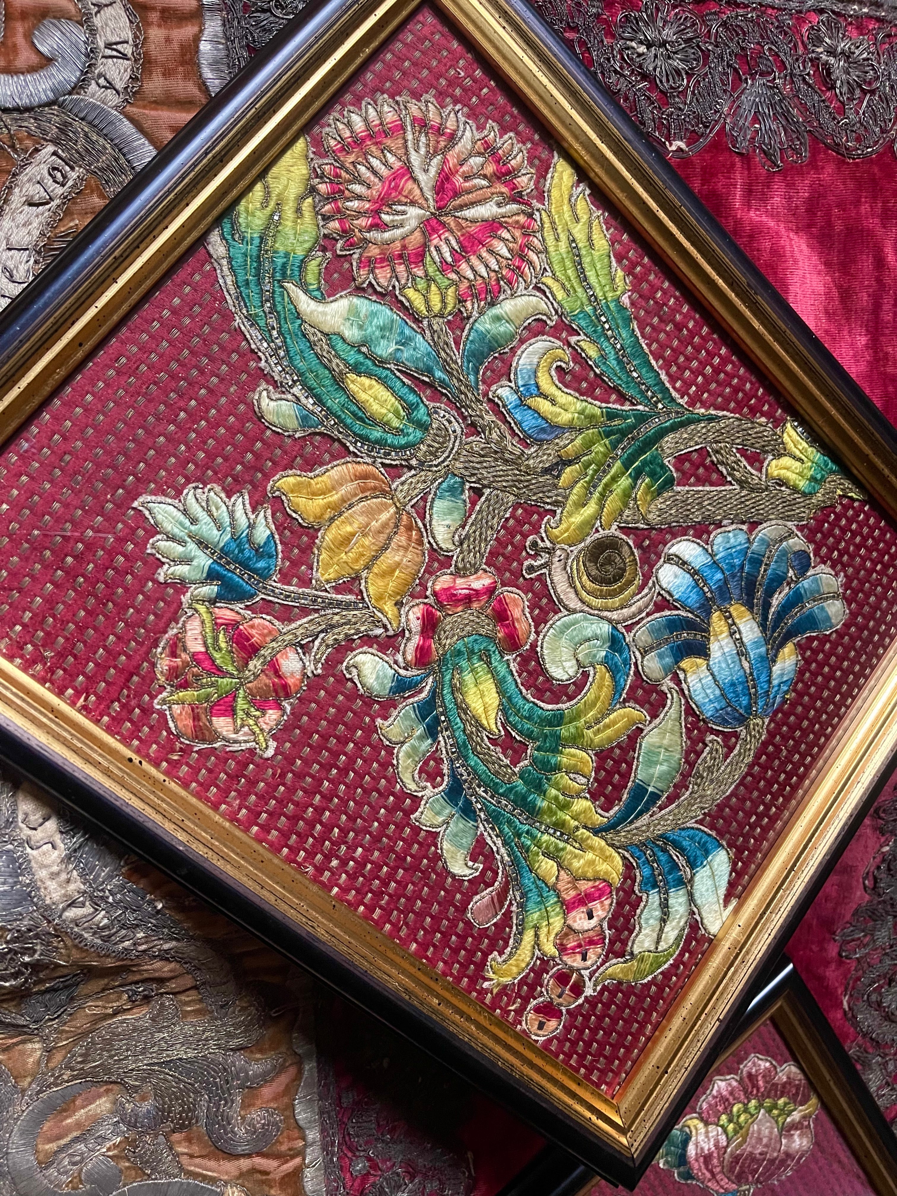 17th Century Italian Needlework Slips