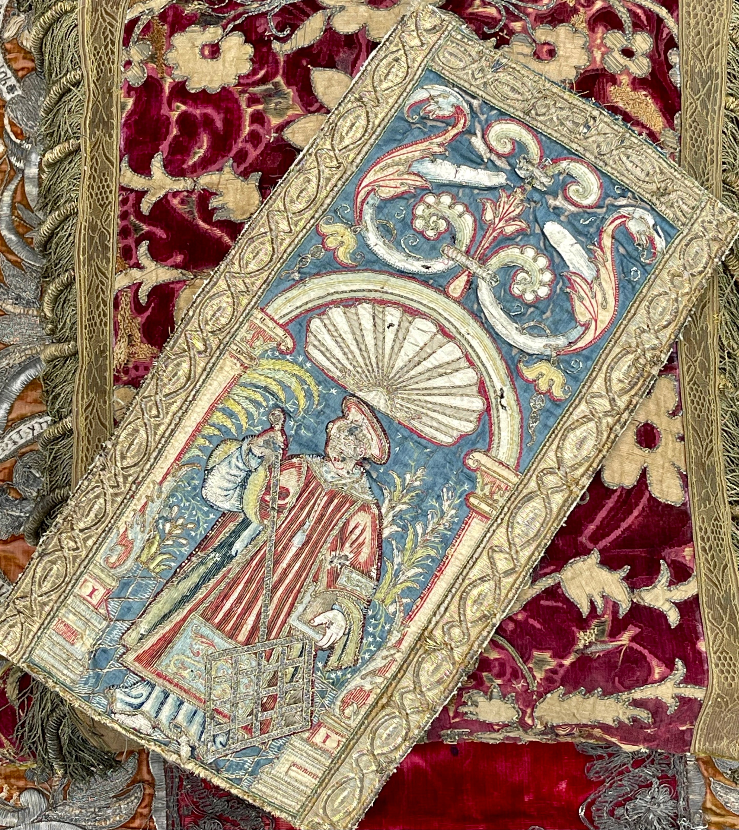 Early 17th Century Embroidered Orphrey Panel