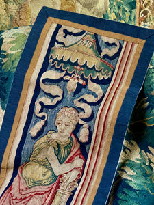 17th Century French Aubusson Tapestry Figural Panel