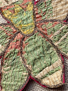 17th Century Italian Needlework Flower Applique