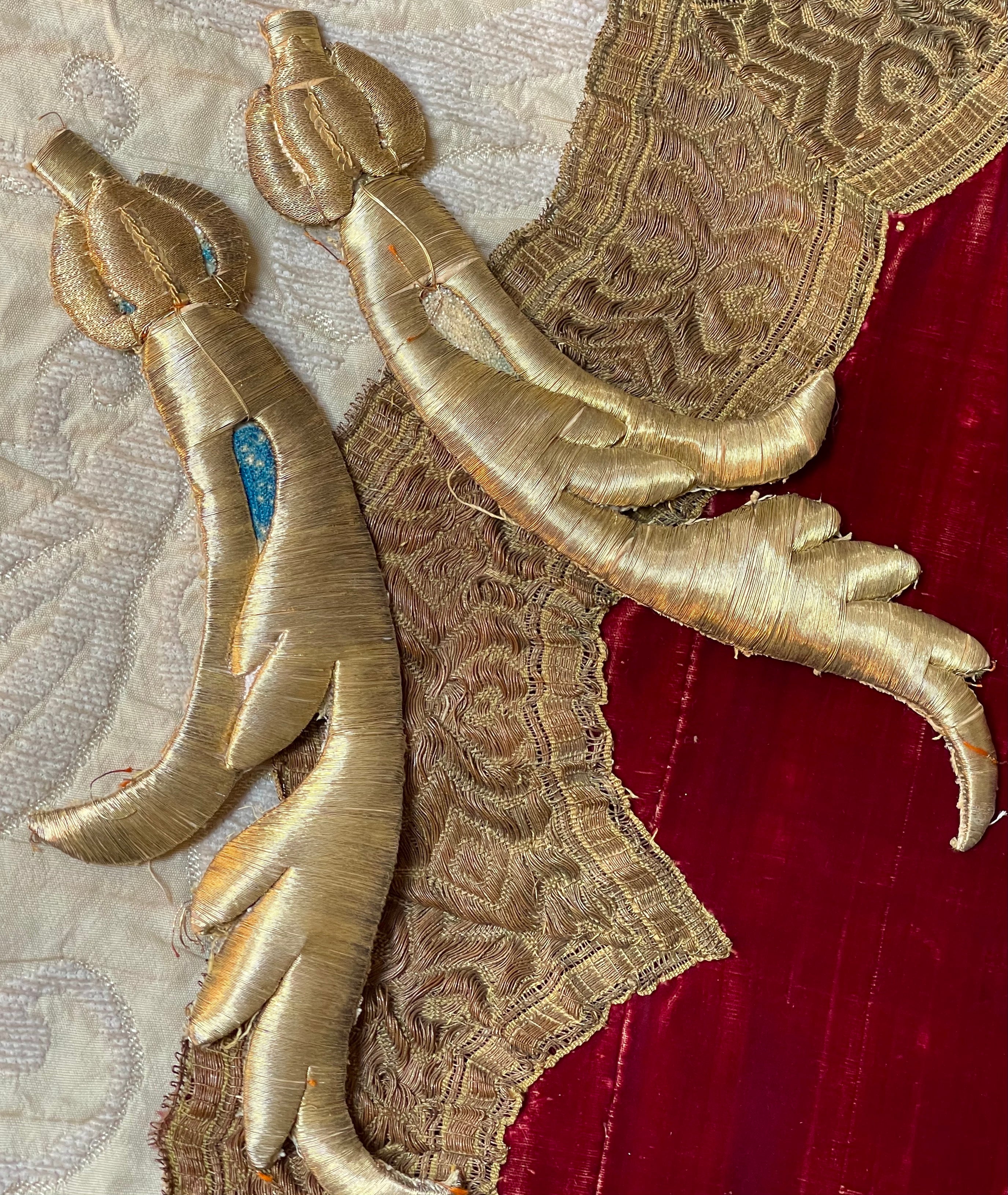 Antique Gold Metallic Applique PAIR