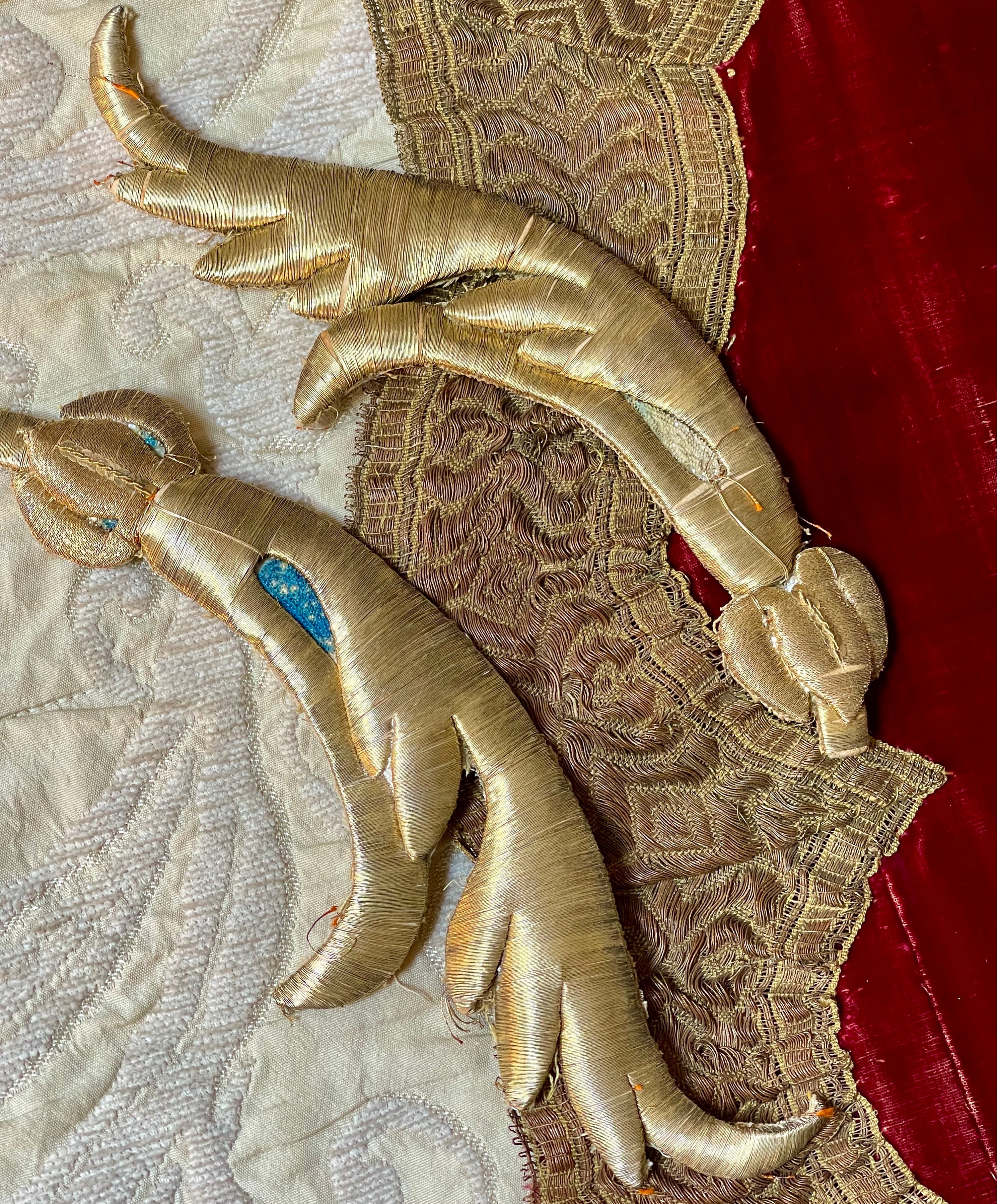 Antique Gold Metallic Applique PAIR