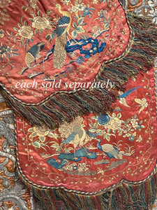 Antique Chinese Silk Embroidery Banners