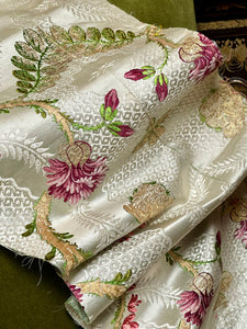 RESERVED FOR M  18th Century Silk Brocade Costume Panel