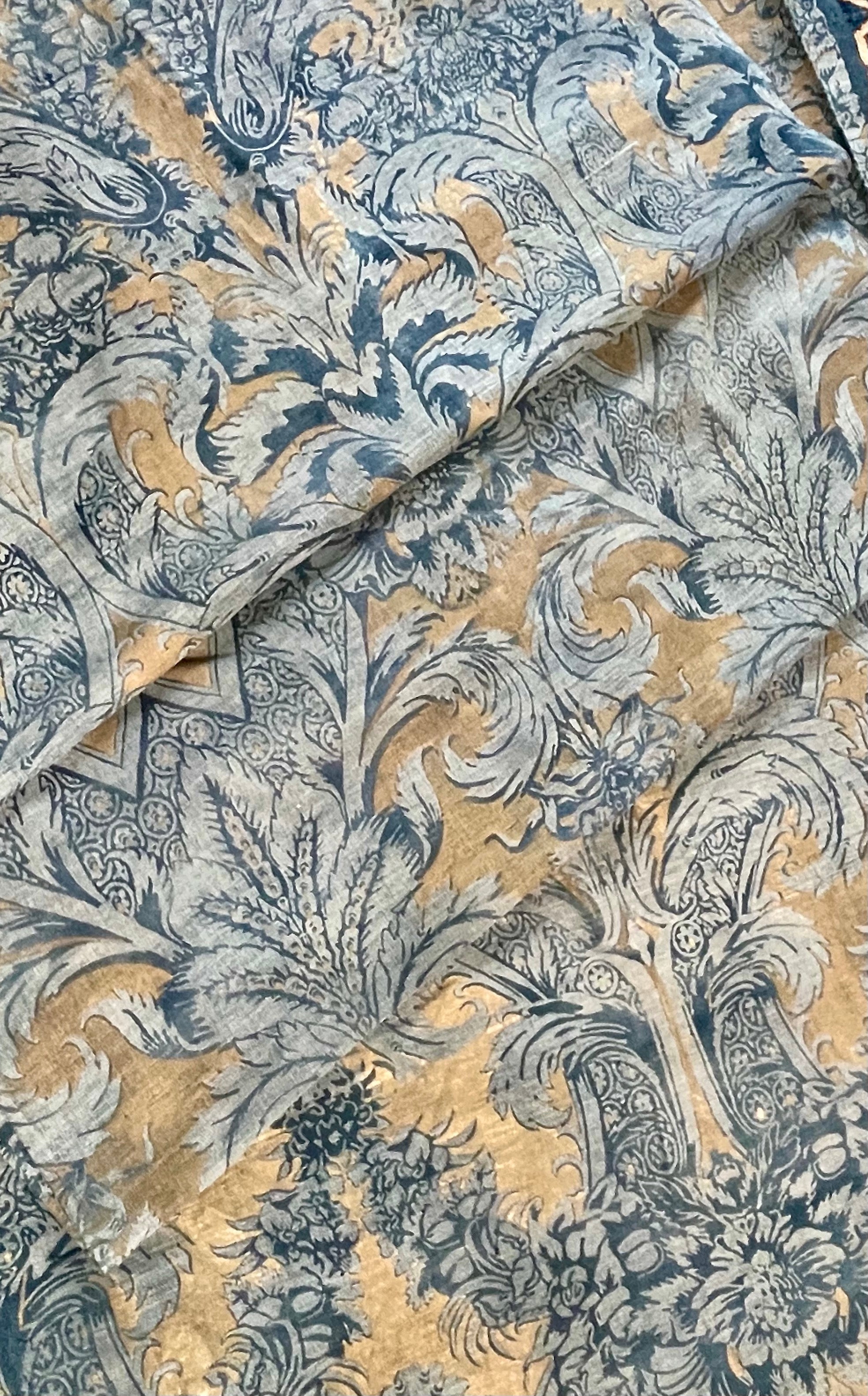 Magnificent Venetian Printed Linen