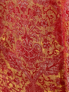 Rare Antique Cope 16th Century Silk Lampas