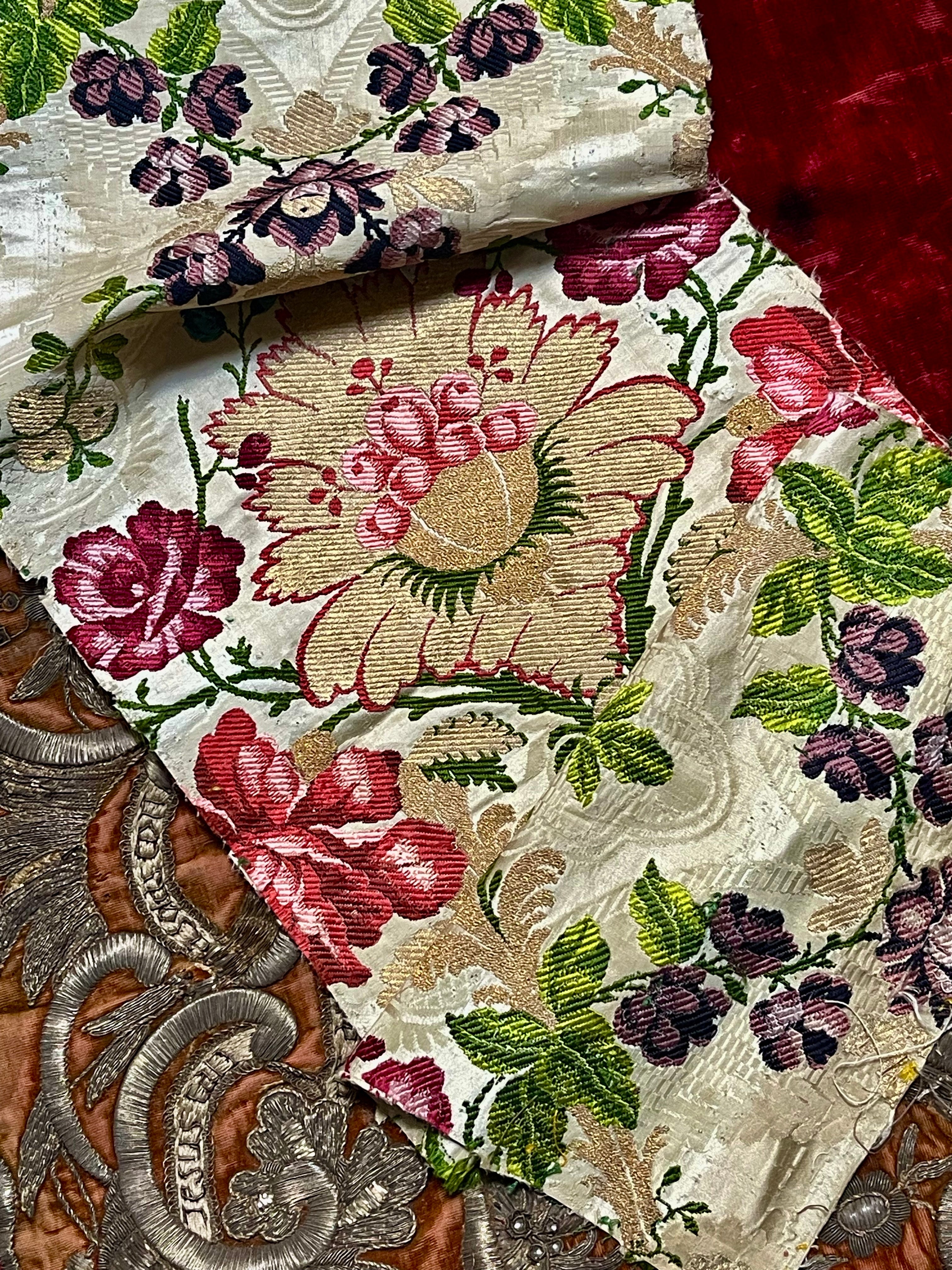 18th Century Lyon Silk Brocade