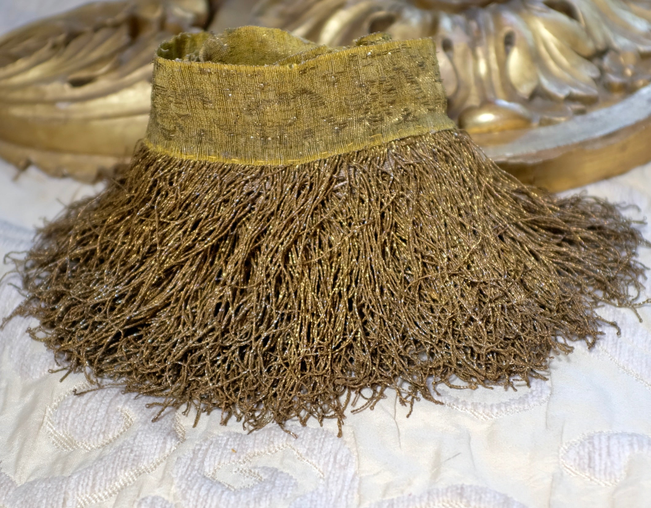 17th Century Gold Metallic Tassel Trim Circa 1650