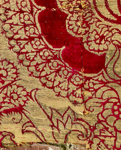 16th Century Silk Velvet Renaissance Pomegranates