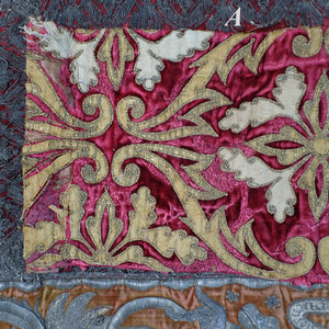 17th Century Venetian Silk Velvet Panel