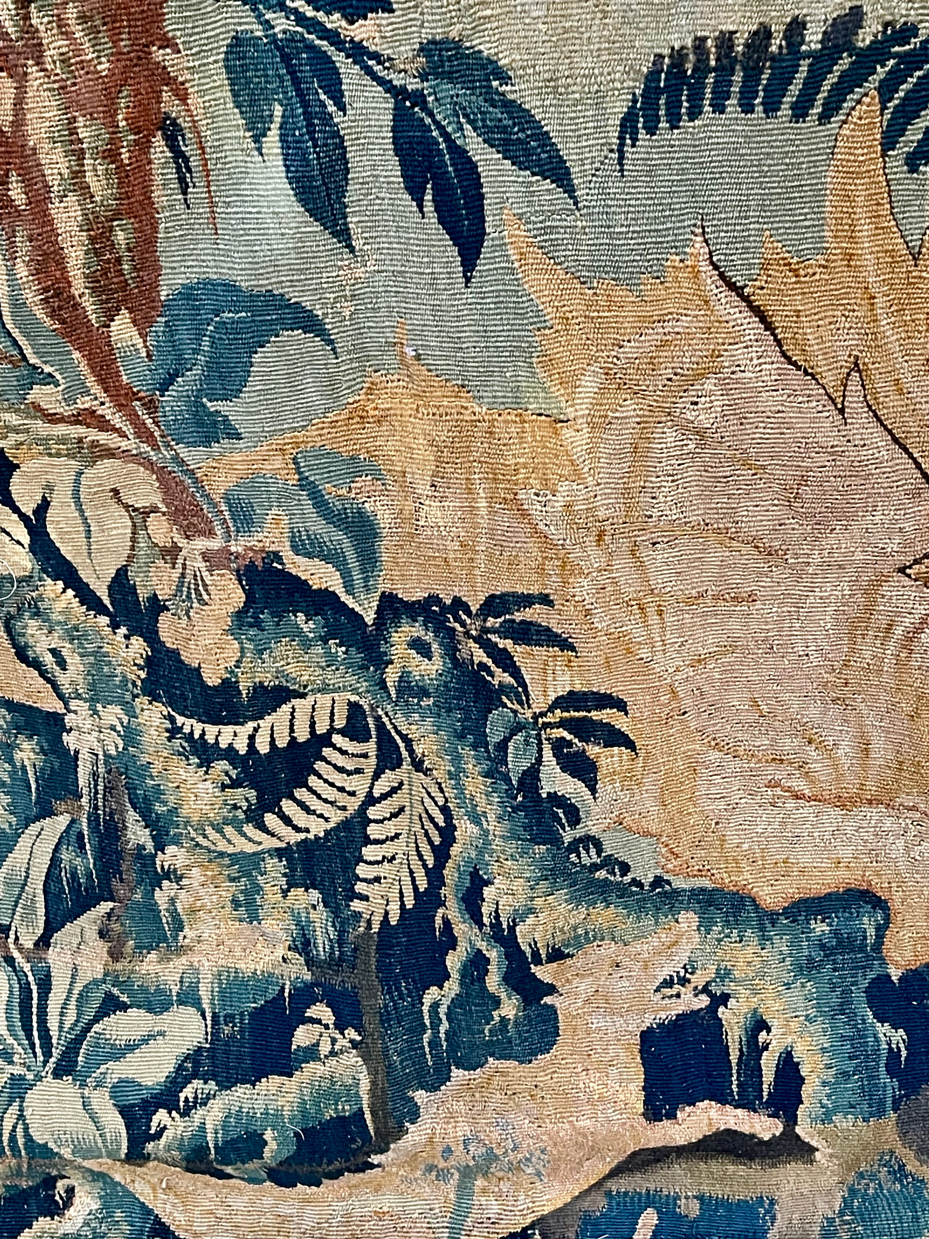 17th Century Flemish Tapestry  DRAGONS